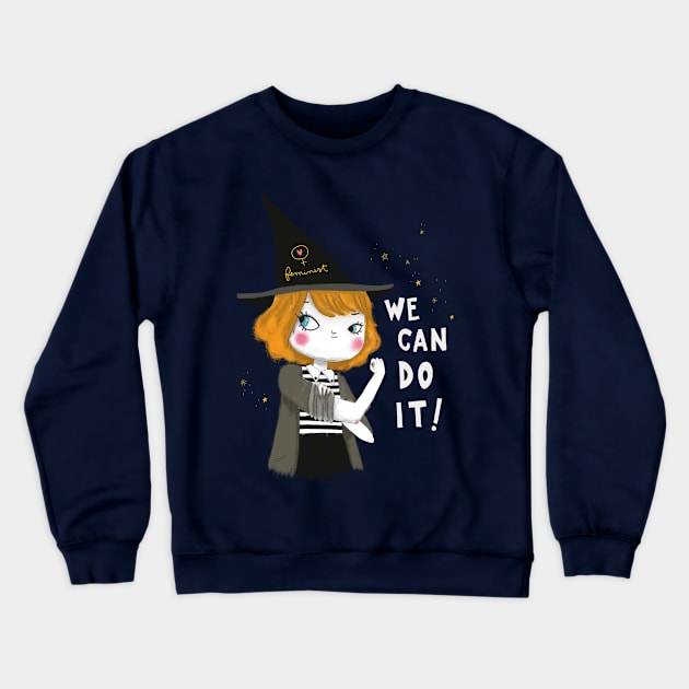 we can do it Crewneck Sweatshirt by violinoviola